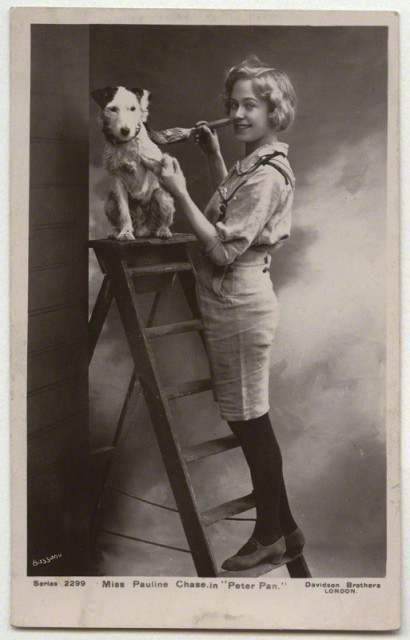 NPG x6002; Pauline Chase as Peter Pan in 'Peter Pan' by Bassano, published by  Davidson Brothers